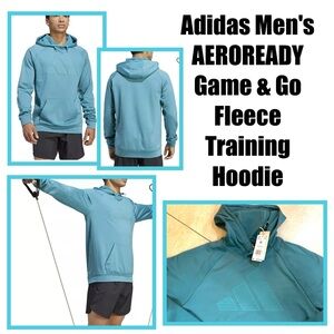 Adidas Men's AEROREADY Game & Go Fleece Training Hoodie